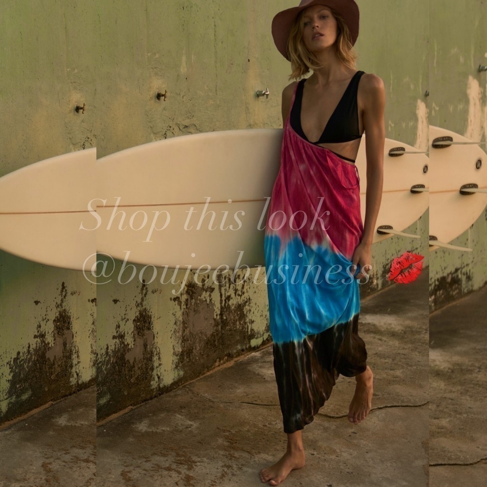 ZARA Knit Tie Dye Midi Dress